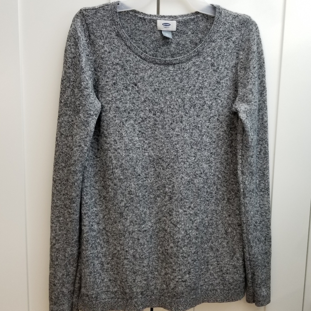 Old Navy Gray Textured Sweater, size Medium